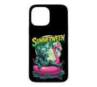 Custodia per iPhone 13 Pro Max Summerween Werewolf Retro Horror Beach Halloween in estate