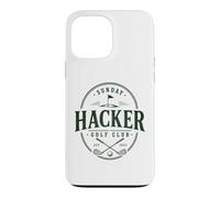Custodia per iPhone 13 Pro Max Sunday Hacker Golf Club Divertente golfista Weekend Fairway