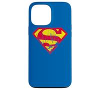 Custodia per iPhone 13 Pro Max Superman Classic yello & Red Logo Distressed