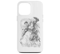 Custodia per iPhone 13 Pro Max Superman Pencil City To Space Sketch