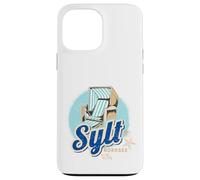 Custodia per iPhone 13 Pro Max Sylt Mare del Nord Germania Isola Sedia spiaggia Souvenir