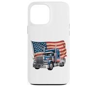 Custodia per iPhone 13 Pro Max T-shirt Truck Driver Trucker Da Uomo Dad Big Rig American