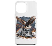 Custodia per iPhone 13 Pro Max T-shirt Truck Driver Trucker Da Uomo Dad Big Rig American