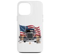 Custodia per iPhone 13 Pro Max T-shirt Truck Driver Trucker Da Uomo Dad Big Rig American