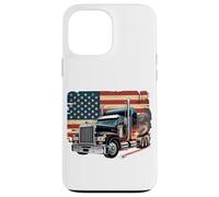 Custodia per iPhone 13 Pro Max T-shirt Truck Driver Trucker Da Uomo Dad Big Rig American