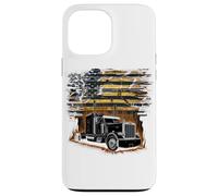 Custodia per iPhone 13 Pro Max T-shirt Truck Driver Trucker Da Uomo Dad Big Rig American