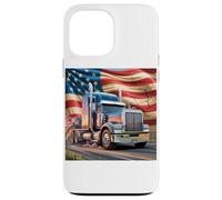 Custodia per iPhone 13 Pro Max T-shirt Truck Driver Trucker Da Uomo Dad Big Rig American