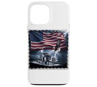 Custodia per iPhone 13 Pro Max T-shirt Truck Driver Trucker Da Uomo Dad Big Rig American