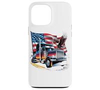 Custodia per iPhone 13 Pro Max T-shirt Truck Driver Trucker Da Uomo Dad Big Rig American
