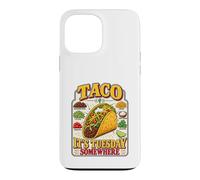 Custodia per iPhone 13 Pro Max Taco Martedì Da qualche parte Vintage Messicano Cibo Amante
