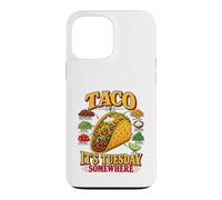 Custodia per iPhone 13 Pro Max Taco Martedì Da qualche parte Vintage Messicano Cibo Amante