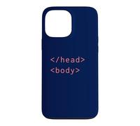 Custodia per iPhone 13 Pro Max Tag corpo testa HTML Codifica sintassi Sviluppatore Web CSS Coder