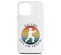 Custodia per iPhone 13 Pro Max Tai Chi rende il mio giorno, donne retrò vintage anni '80 Yin Yang