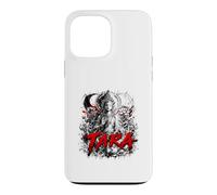 Custodia per iPhone 13 Pro Max Tara Dea buddista Lotus Moon Phases Meditazione