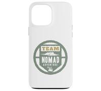 Custodia per iPhone 13 Pro Max TEAM NOMAD ADVENTURE - Emblema circolare per esploratori all'aperto
