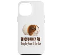 Custodia per iPhone 13 Pro Max Teddy Guinea Pig Genitore dell'anno, grazioso design Cavy
