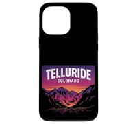 Custodia per iPhone 13 Pro Max Telluride Colorado Retro Montagna Tramonto