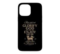 Custodia per iPhone 13 Pro Max Teologia riformata Glorifica Dio Christian Westminster Citazione
