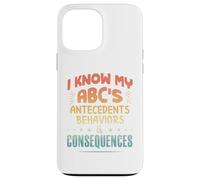 Custodia per iPhone 13 Pro Max Terapista ABA divertente - Conosco il mio ABC
