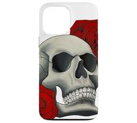 Custodia per iPhone 13 Pro Max Teschio Rosa Rossa