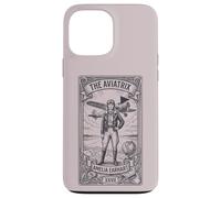 Custodia per iPhone 13 Pro Max The Aviatrix Tarocco Card, Vintage Female Pilot Aviation regalo