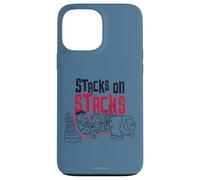Custodia per iPhone 13 Pro Max The Flintstones Fred Barney Stacks on Stacks