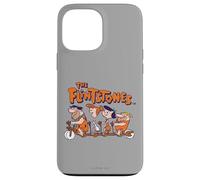Custodia per iPhone 13 Pro Max The Flintstones Fred Wilma Betty Barney on Bike