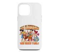 Custodia per iPhone 13 Pro Max The Flintstones | Merce in stile vintage anni '80-90 | WBUPUFLN05