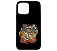 Custodia per iPhone 13 Pro Max The Rub Is Classified Funny BBQ Grilling Pitmaster Smoking