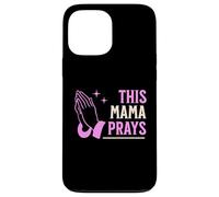 Custodia per iPhone 13 Pro Max This Mama Prays Womens Religious Floral Faith