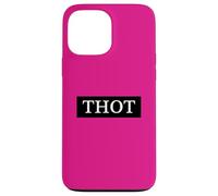 Custodia per iPhone 13 Pro Max Thot Meme Black Box Logo bianco She a Party Girl Club Thots