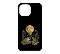 Custodia per iPhone 13 Pro Max Three Frogs Moon Vintage Amphibian Cottagecore Art