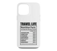 Custodia per iPhone 13 Pro Max Travel Life Fatti nutrizionali Vacanza divertente
