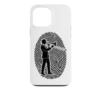 Custodia per iPhone 13 Pro Max Trombone Jazz musicista soffiante impronta digitale trombonista