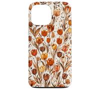 Custodia per iPhone 13 Pro Max Tulipano Arancione Floreale Marrone Tulipani Fiore Di Campo Su