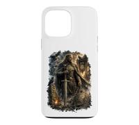 Custodia per iPhone 13 Pro Max Tyr Guerriero Rune Vichinghi Mitologia Norrena