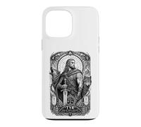 Custodia per iPhone 13 Pro Max Tyr Norse God War Justice Wolf Rune Mitologia Arte