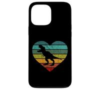 Custodia per iPhone 13 Pro Max Tyrannosauro Cuore Dino Bambini Dinosauro Sauro T-Rex