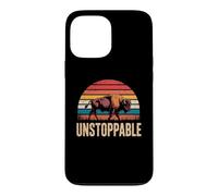 Custodia per iPhone 13 Pro Max Unstoppable Buffalo Bison Outdoor Vintage Graphic