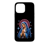 Custodia per iPhone 13 Pro Max Vergine Maria Pop Art Preghiera Ritratto Con Stelle Sacra Icona