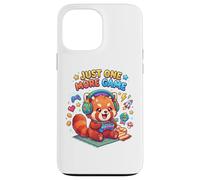 Custodia per iPhone 13 Pro Max Video Gaming Just one more Game Gaming Red Panda
