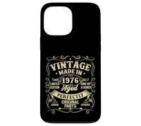 Custodia per iPhone 13 Pro Max Vintage 1976 Made Or Born In 1976 Original Parts Birthday