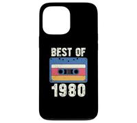 Custodia per iPhone 13 Pro Max Vintage 1980's Kid Retro Born In the 1980 Cassette