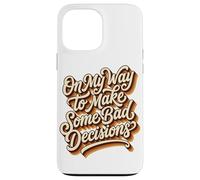 Custodia per iPhone 13 Pro Max Vintage 70s divertente sulla mia strada per prendere decisioni cattive spiaggia
