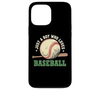 Custodia per iPhone 13 Pro Max Vintage Baseball Lover, Just A Boy Who Loves Baseball