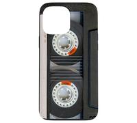 Custodia per iPhone 13 Pro Max Vintage Cassette Tape Classic Retro Old Fashion Black