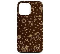 Custodia per iPhone 13 Pro Max Vintage Cavallo Cowboy Cappello Modello Mucca Ragazze Country Stars