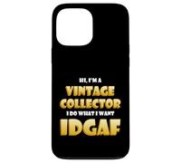Custodia per iPhone 13 Pro Max Vintage Collector IDGAF Cute Vintage Items Decor Collections