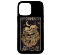 Custodia per iPhone 13 Pro Max Vintage Goth Tarot Card The Lovers Dark Academia Aesthetic
