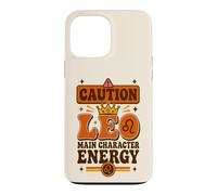 Custodia per iPhone 13 Pro Max Vintage Leo Zodiac «Protagonista Energy» Boho Sun